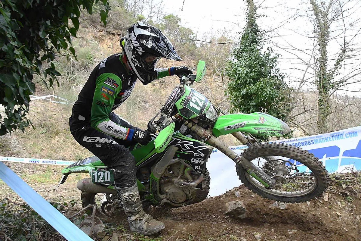 Killian Lunuier pilote moto enduro Kawasaki 2024