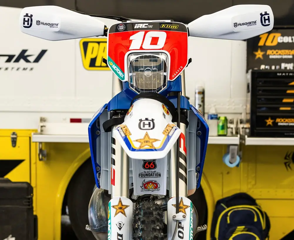 phare husqvarna 300 TE 2T enduro deco bleu USA 