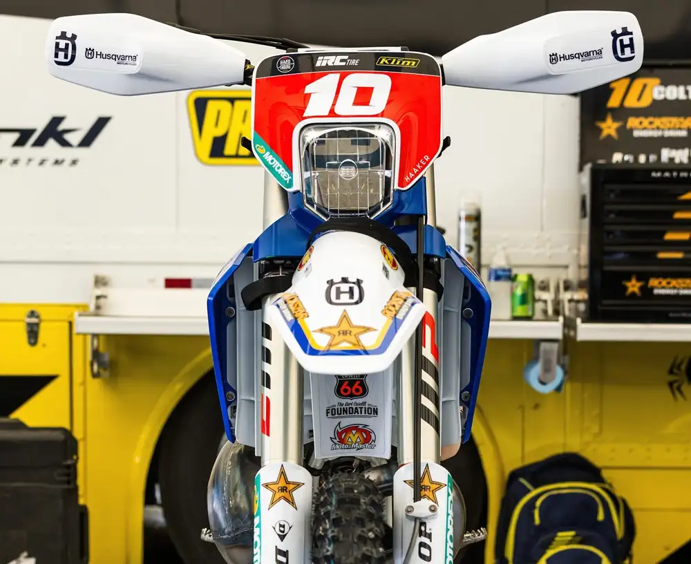 phare husqvarna 300 TE 2T enduro deco bleu USA 