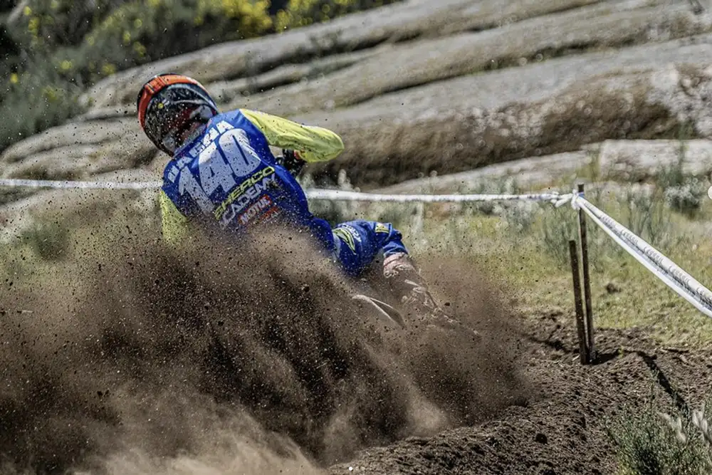 Romain Dagna pilote 125 Sherco mondial enduro Portugal