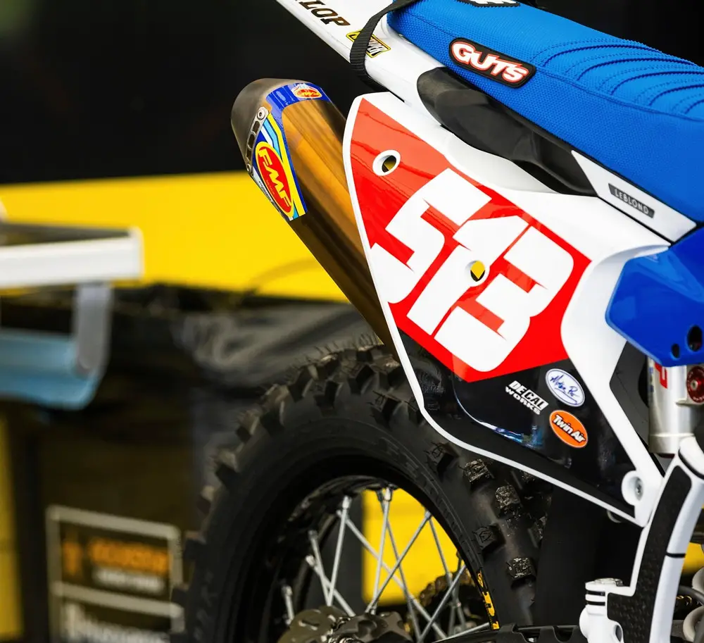 silencieux FMF husqvarna 300 TE enduro deco bleu USA