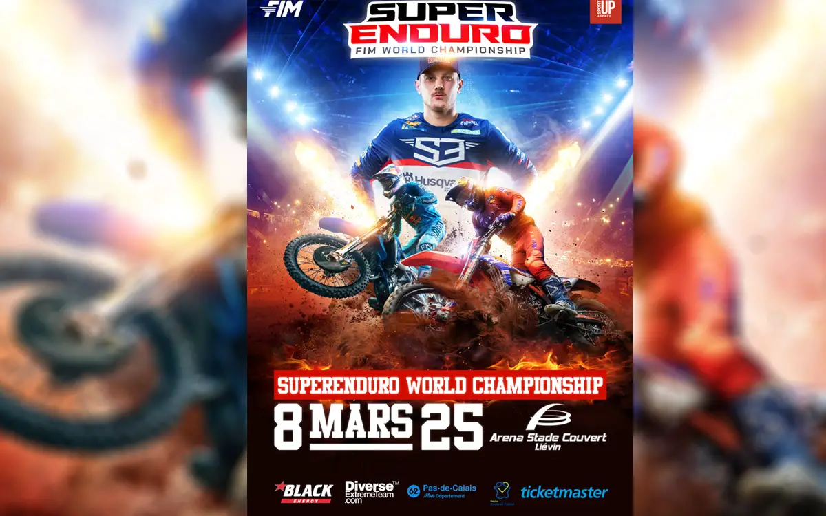 Affiche SuperEnduroLiévin 2025