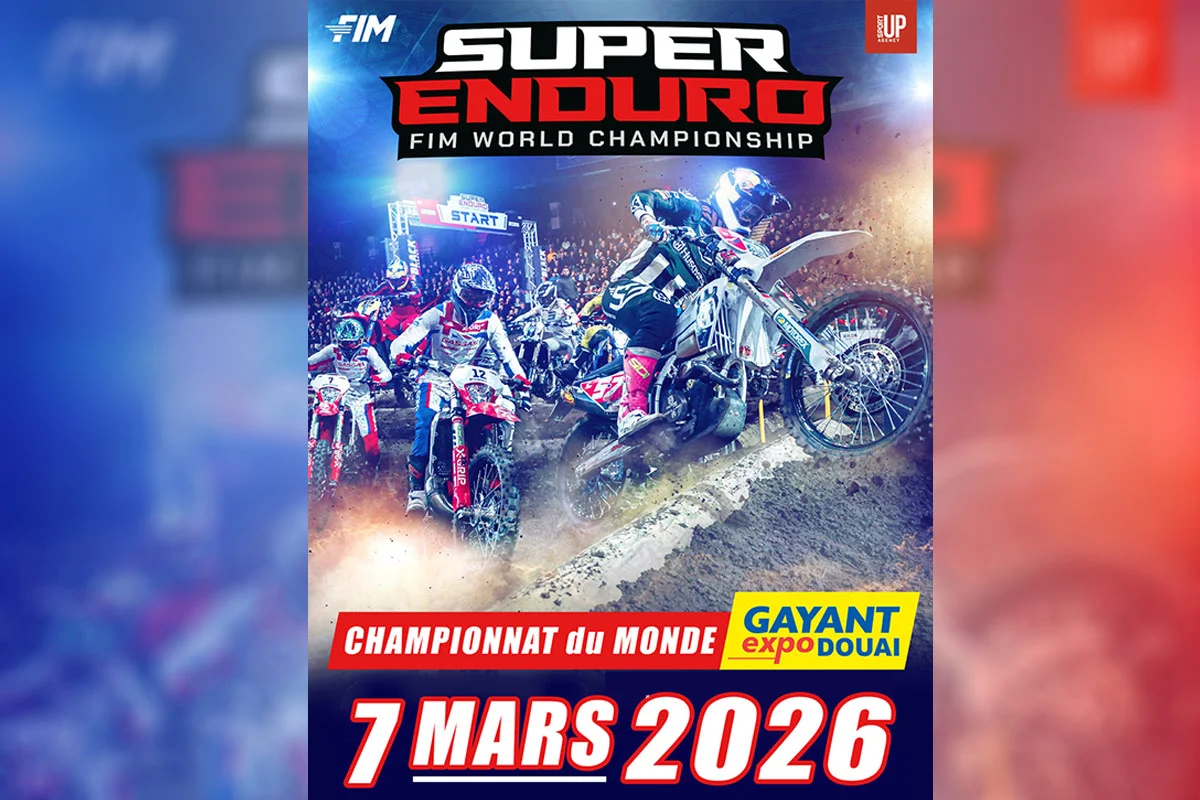 Affiche GP de France SuperEnduro  2026 à Douai