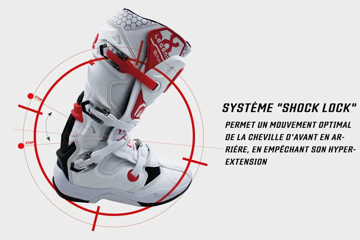 bottes enduro X Legend EVO rouge 2025