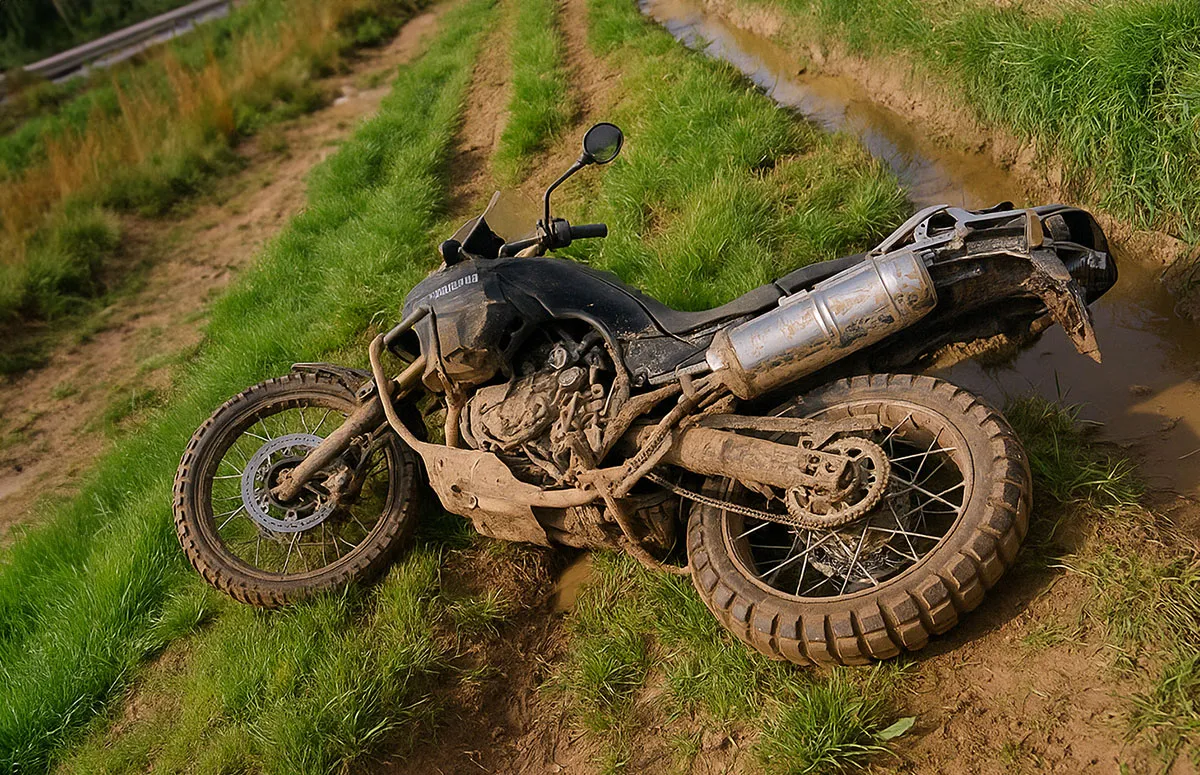 moto trail bmw a  terre