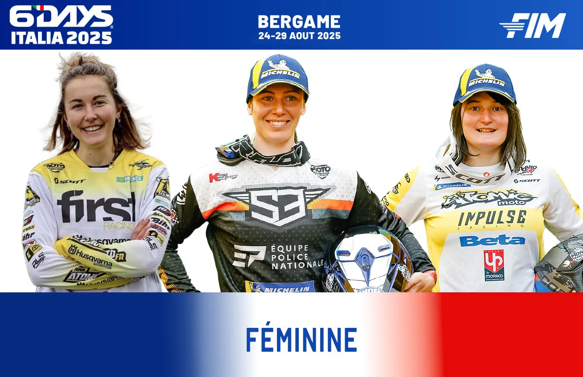 equipe france feminine ISDE 2025