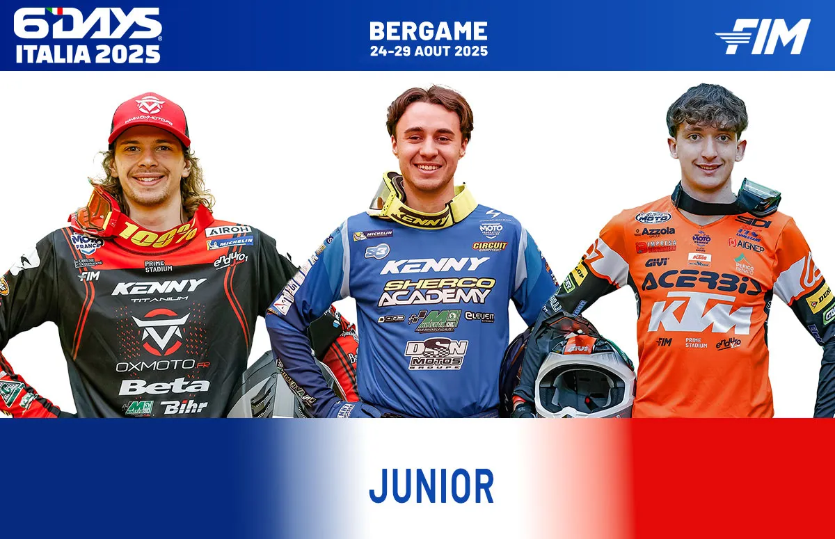 equipe france junior ISDE 2025