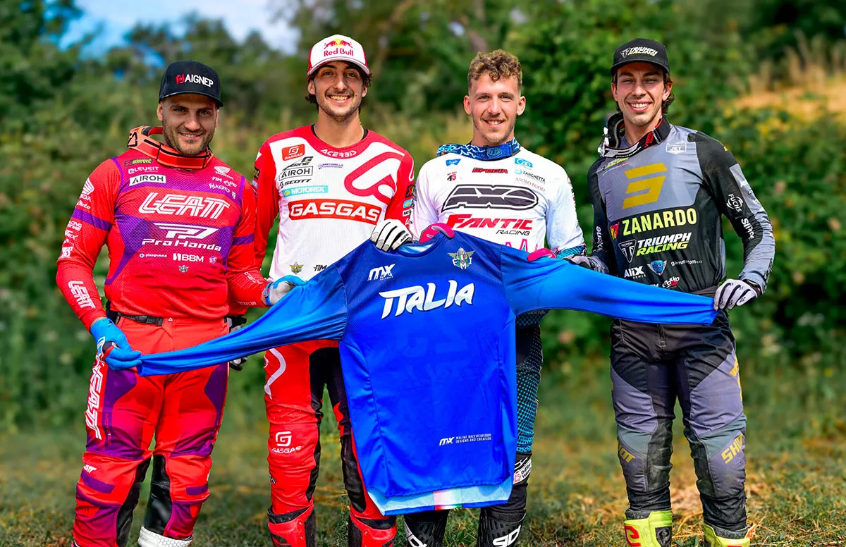Andrea Verona et le team Italie 2025 ISDE
