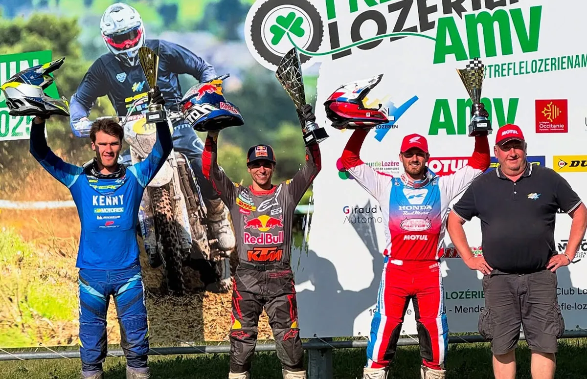 Josep Garcia (ESP) – KTM  Hugo Blanjoue – Honda  Julien Roussaly – Sherco