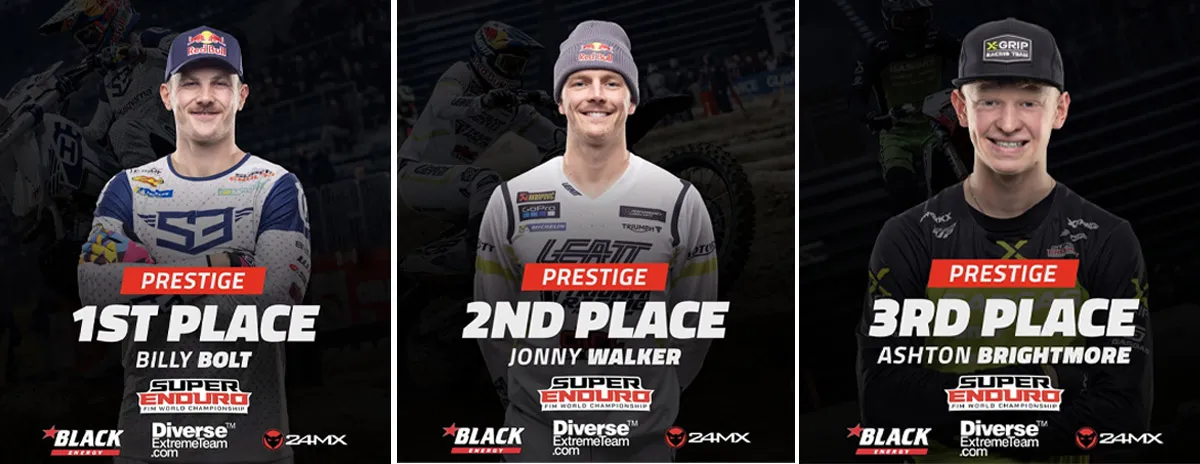 podium pilotes GP super Eenduro Hongrie