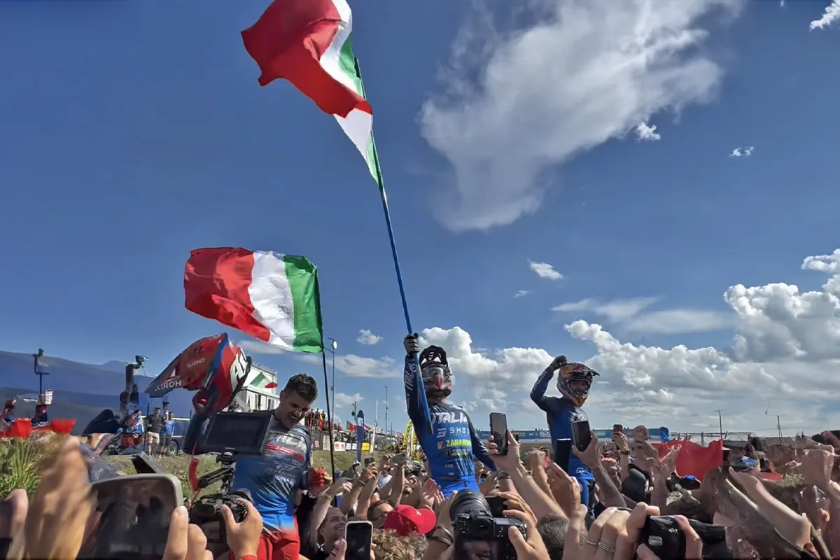 Pilote Italiens enduro ISDE 2025  arrivée