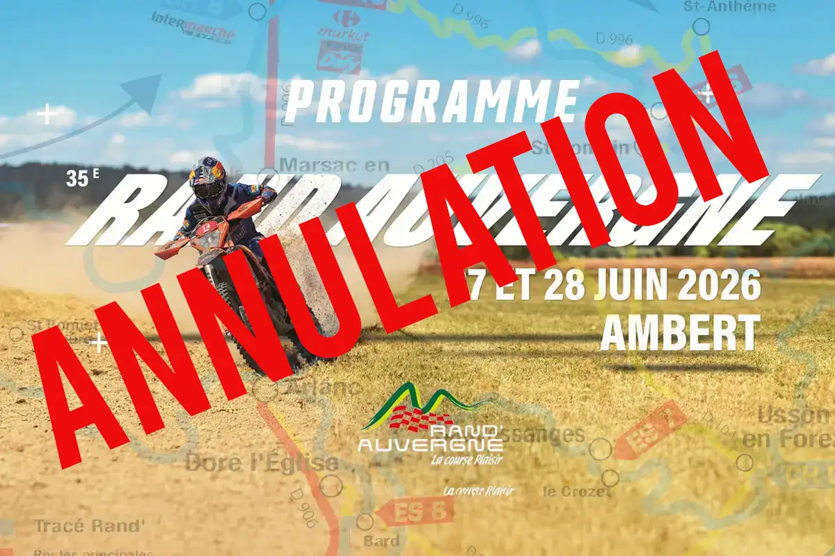 Rand’Auvergne 2026 annulée