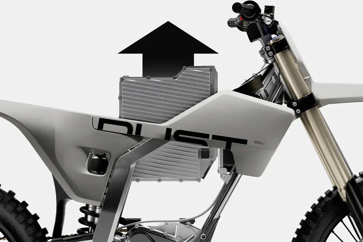 Batterie amovible interchangeable moto electrique Dust Moto