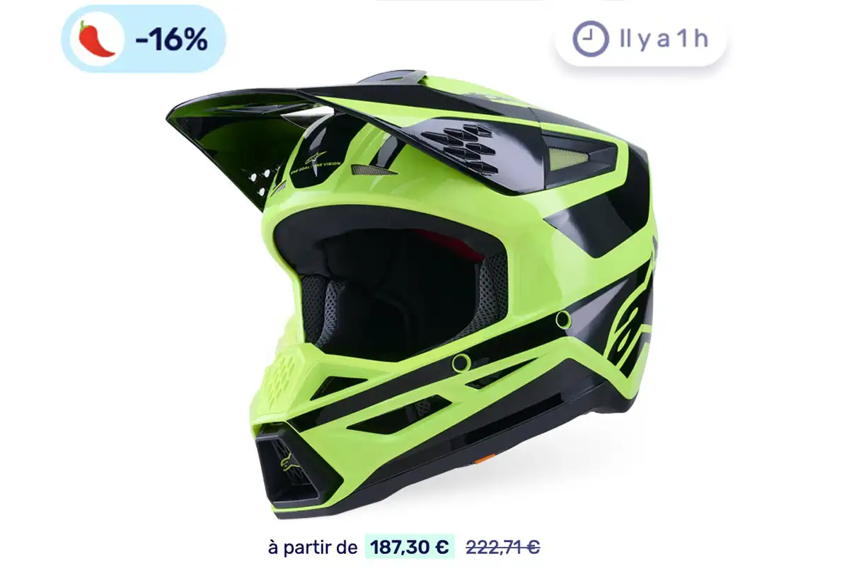 promo casque cross enduro Alpinestars S-M3