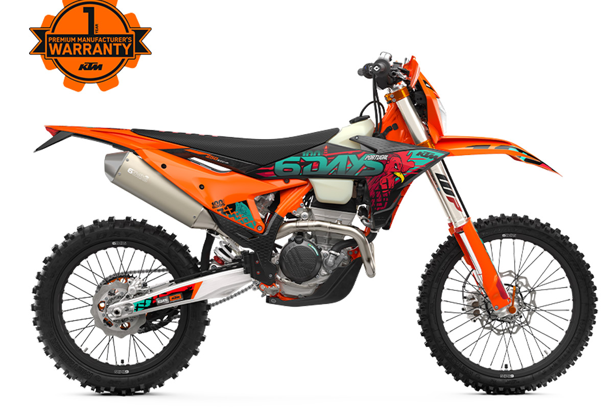 garantie KTM 450 exc F 6 days 2027 2
