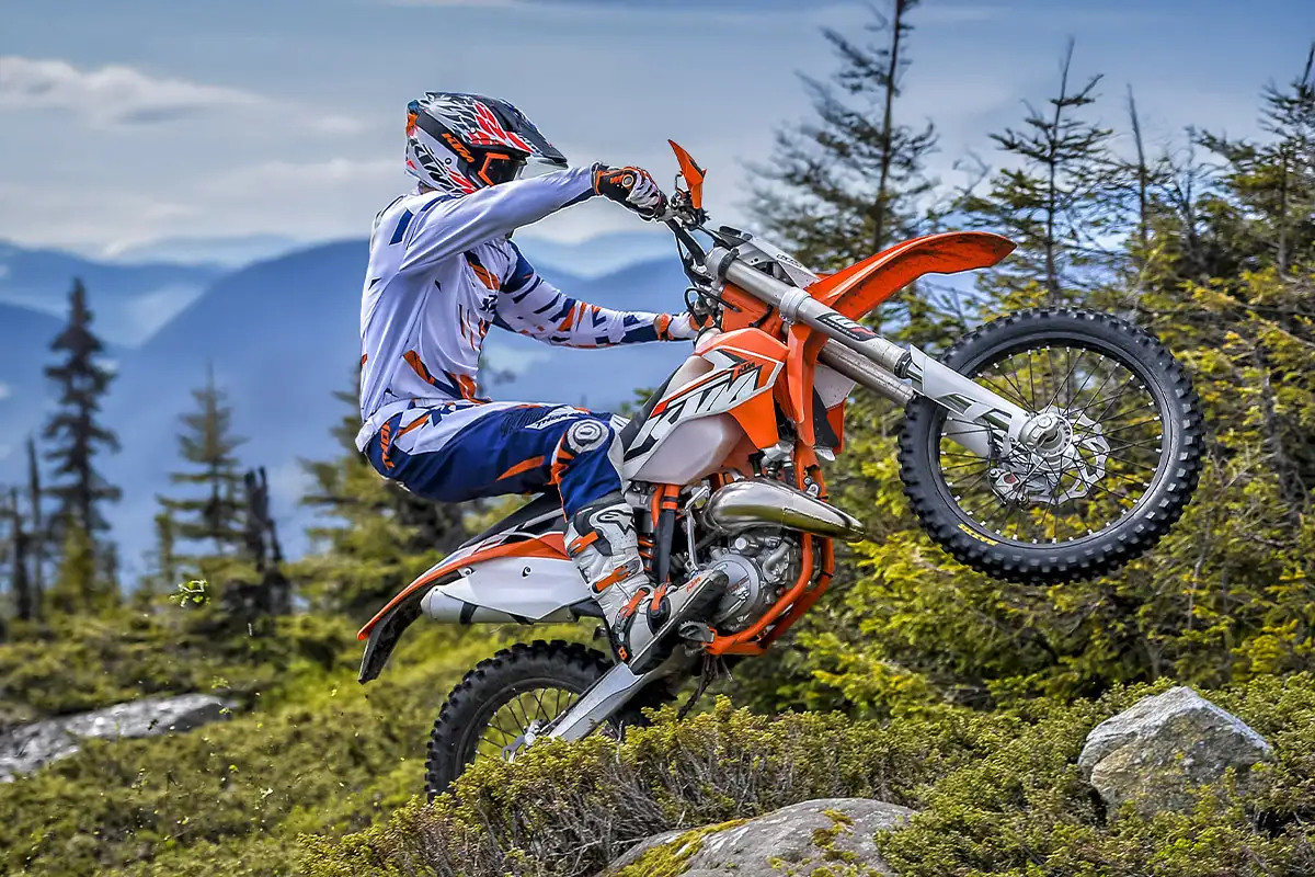 pilote enduro KTM 125 EXC 2015