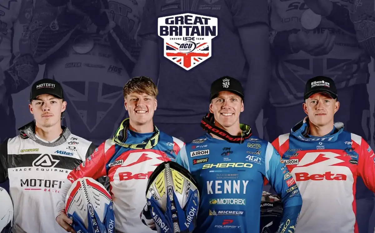 team pilotes trophe UK ISDE 2026