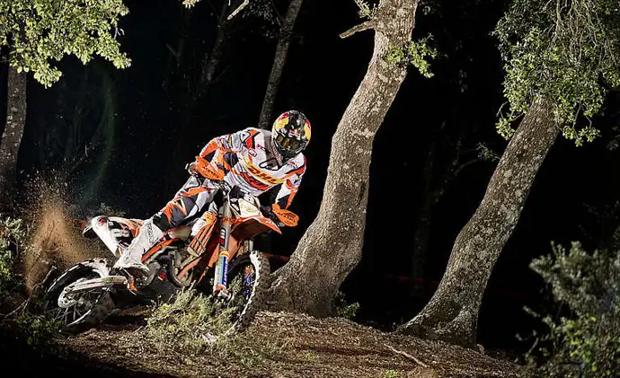 Méo en action avec sa 250 EXC-F modèle 2014 Antoine Méo KTM enduro 350 exc-f redbull