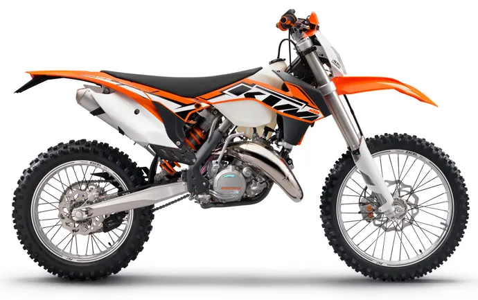 moto KTM 125 cc enduro