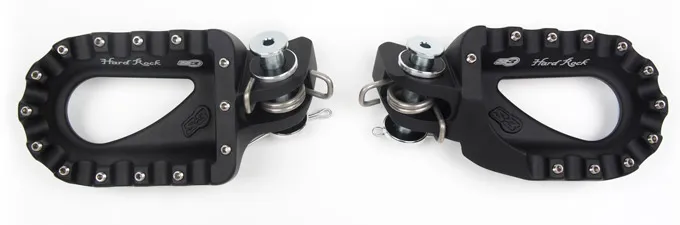 cale pied moto enduro noir