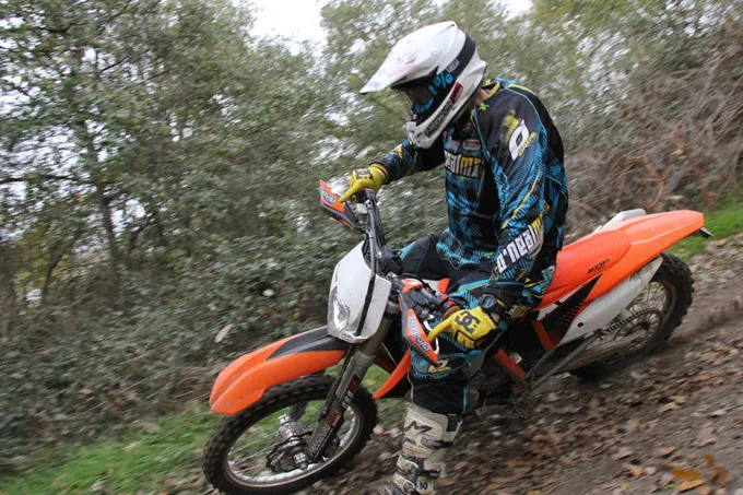 rien de tel qu'un test en live pour découvrir l'éfficacité d'un produit test ktm 350 exc f