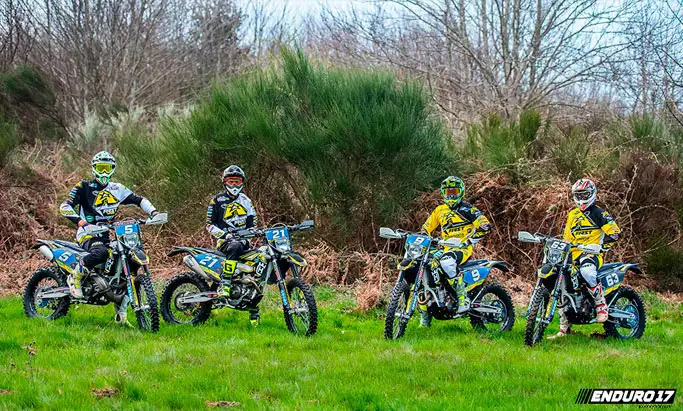 Alexis Beaud #5 , Anthony Boursaud #21, Max Vial #5, Kentin Delhaye de Maulde # 63 team atomic moto 2017 4