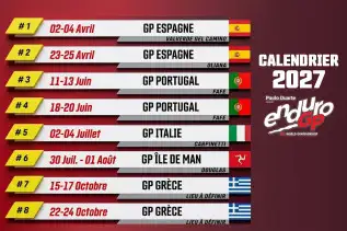 EnduroGP 2027 : Le calendrier provisoire dévoilé, la Grèce au programme mais la France grande absente !