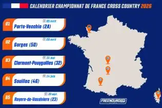 Mise à jour calendrier Cross-Country 2026 : la finale change de date et de lieu !