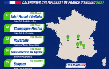 Calendrier championnat de France enduro 2027