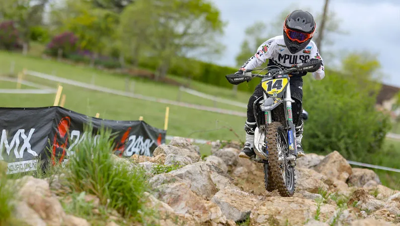 Aurelien REBAUBIER pilote moto enduro kid
