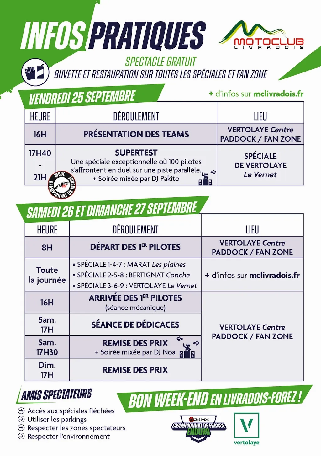 Enduro France Vertolaye 09 2026 infos pratiques 1