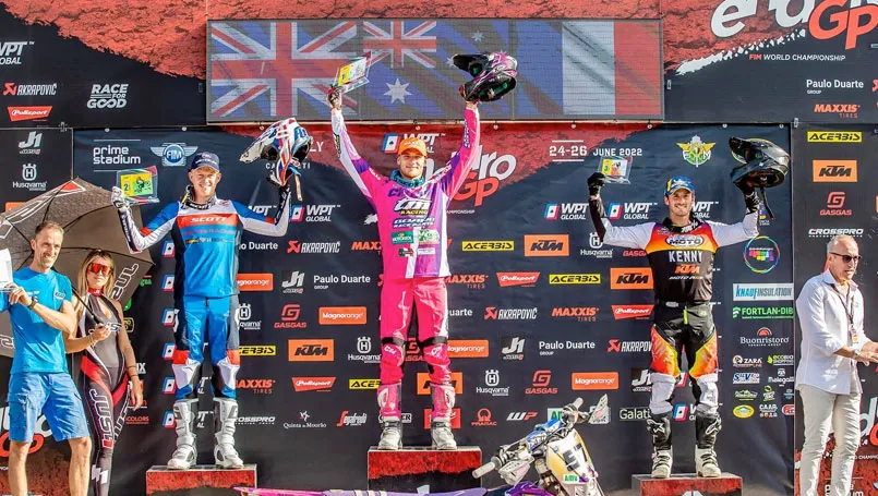 Enduro GP Itlaie J2 podium E2