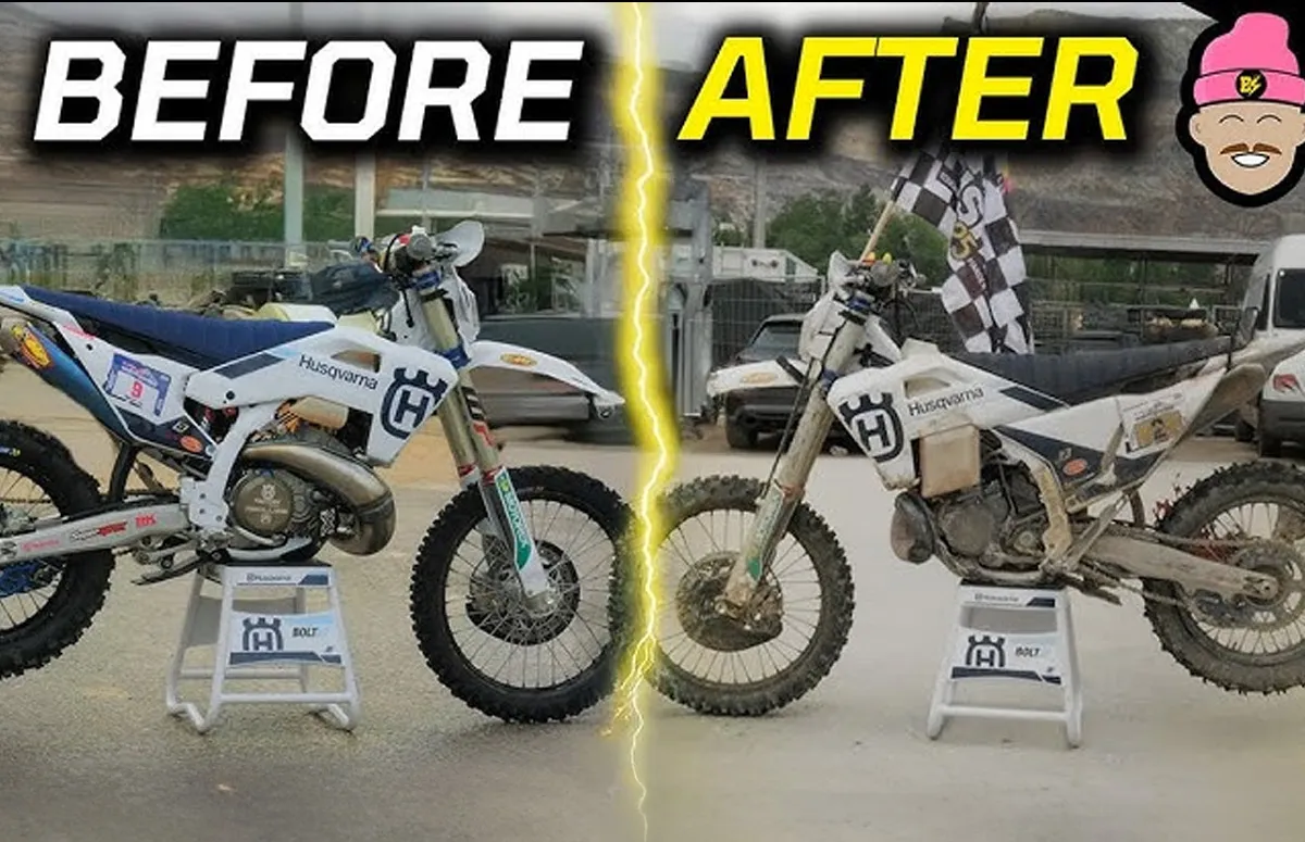 Avant /Après husqvarna 300 Billy Bolt 