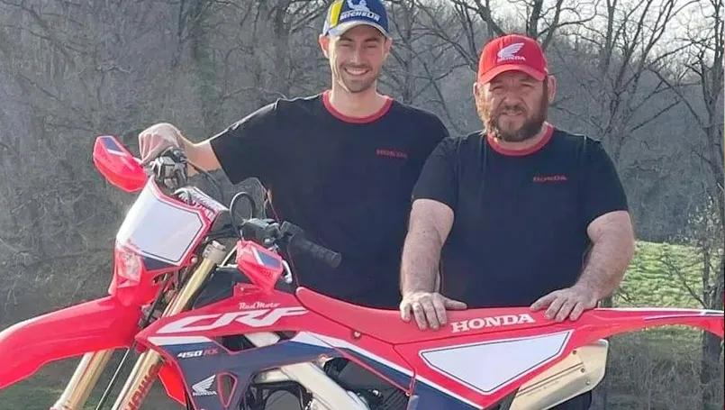 Jeremy Miroir pilote moto Honda 450 CRFX