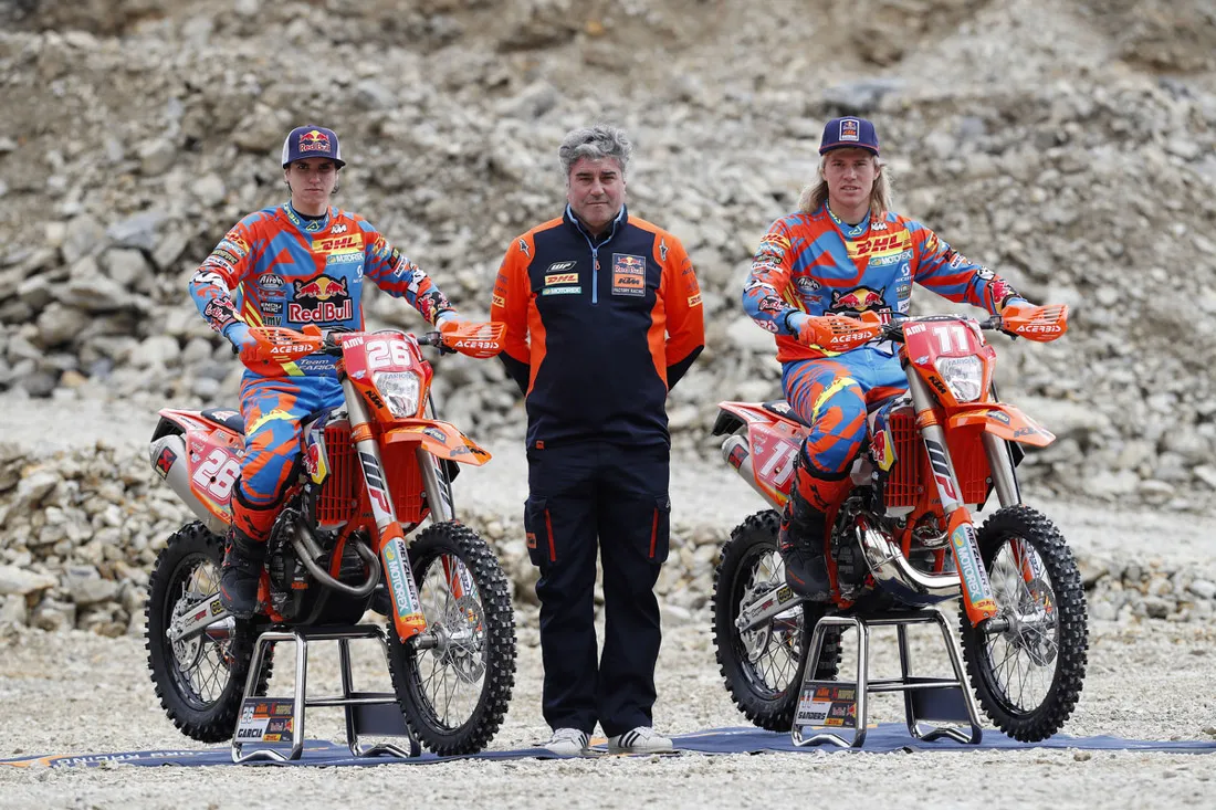 Josep Garcia , Fabio Farioli et Daniel Sanders KTM enduro team 2017 2017 15