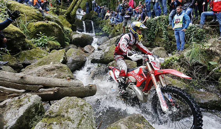Gas Gas est aussi officiellement engagé sur le WESS avec l'Autrichien Lars Enöckl qui termine 12ème de cette première épreuve Lars Enockl lagares wess 2018