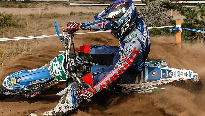 Lorenzo Macoritto pilote Junir TM enduro Estonie 
