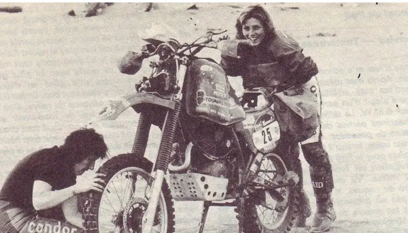 La maman de Mathias Nicole BASSOT dakar moto