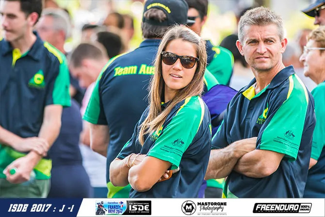 Jessica Gadiner et Shane Watts Shane watts iSDE 2017