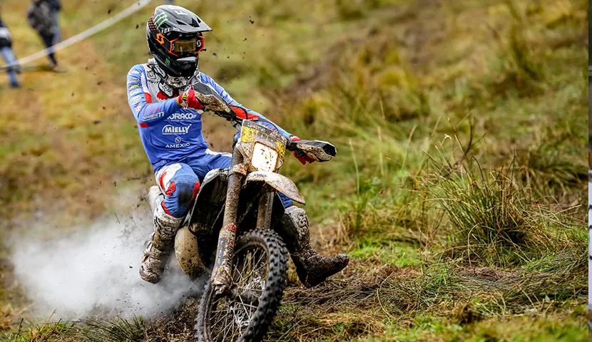 Premier podium en championnat de France d'enduro pour Cédric Soubeyras Soubeyras st agrave chrono enduro france 2020