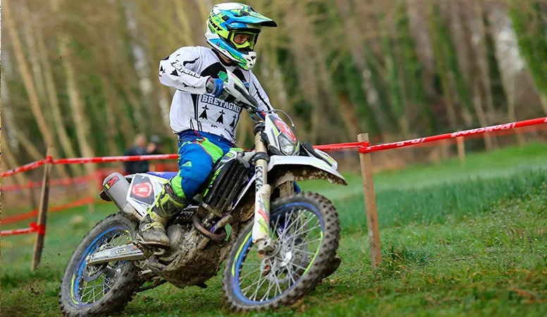 Xavier Flick représentait ce dimanche sa ligue de Bretagne Xavier flick sherco enduro 2019