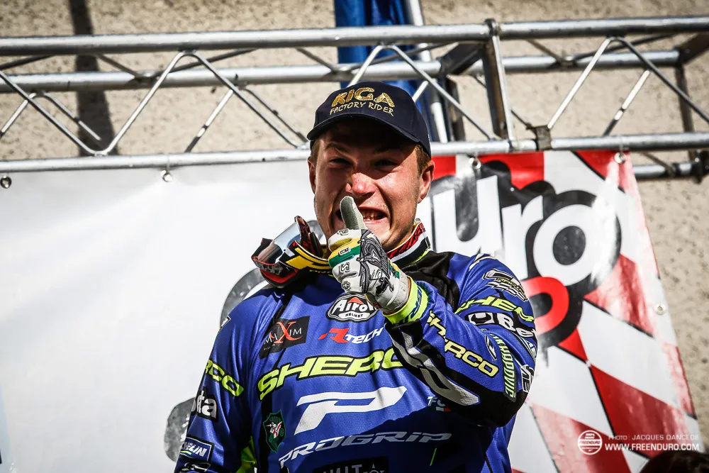 Matt Phillips pilote enduro champion du monde avec Sherco