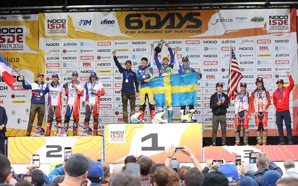 Podium Junior France Junior ISDE 2024 en Espagne