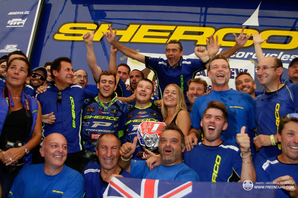 En 2016 Phillips fera monter une sherco sur la plus haute marche de l'EnduroGP Matt Phillips enduroGP Sherco 2017