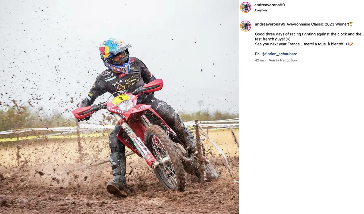 andrea verona Aveyronnaise 2023 vainqueur