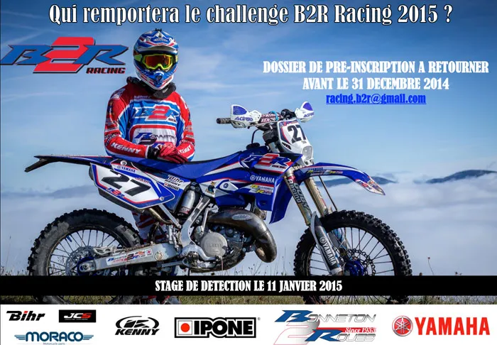 visuel sélection  pilote Team B2R Racing enduro 2015 