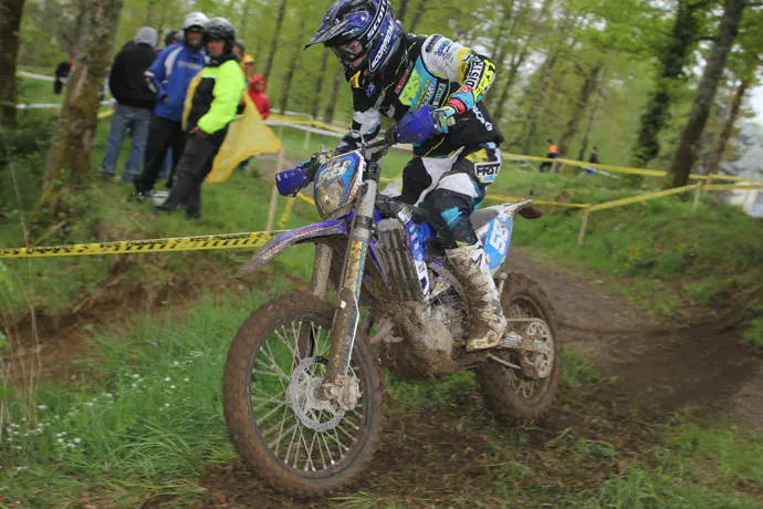 Théo Bazerque le plus rapide en Junior le samedi Théo Bazerque pilote Sherco academy enduro