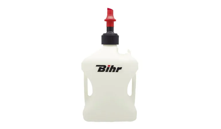 Bidon d'essence avec valve de remplissage automatique distribué par BIHR bidon essence moto birh home track