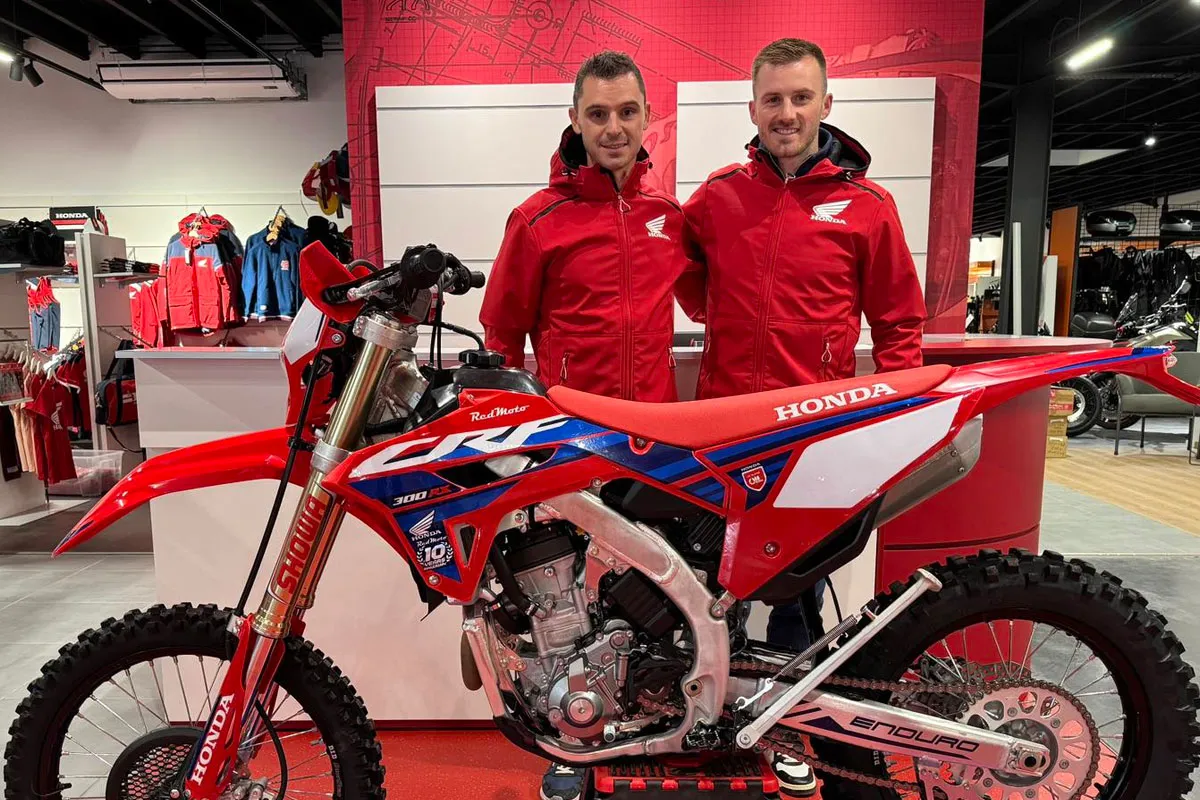 Hugo Blanjoue et Jeremy Tarroux pilotes Honda enduro 2024