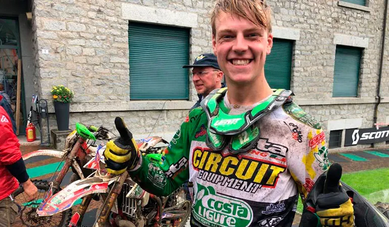Brad Freeman peut être content , au terme de ce weekend il signe le doublé en E1 et 2 secondes place en EGP brad freeman beta boano endurogp italie j2